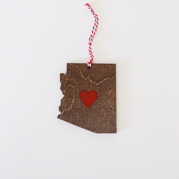 State Heart Ornament